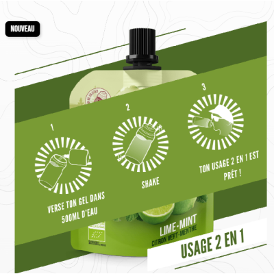 Baouw- Gels Énergétiques Bio Citron Vert Menthe Baouw- Gels Énergétiques Bio Citron Vert Menthe
