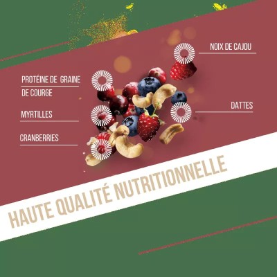 Baouw- Barre Protéinée Fruit Rouge Cajou Baouw- Barre Protéinée Fruit Rouge Cajou