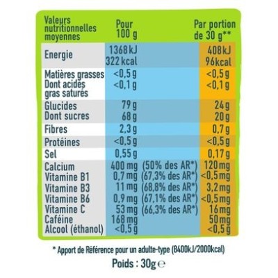 Andros - Gummies boost Mangue Banane-Café vert Andros - Gummies boost Mangue Banane-Café vert