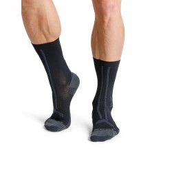 X-Socks - Chaussettes Trail Run Discover Crew Black/Charcoal
