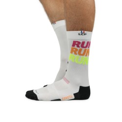 La Chaussette de France - Coyote Run Run Run Blanc