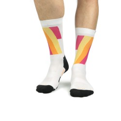 La Chaussette de France - Coyote Blast Blanc/Orange
