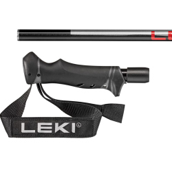 Leki - Hot Shot S Noir/Gris Anodisés/Rouge Leki - Hot Shot S Noir/Gris Anodisés/Rouge
