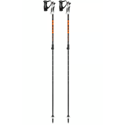Leki - Drifter Vario S - Black Orange Dark anthracite 90–120 cm