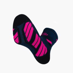 BV Sport - Chaussettes Trail Ultra.2 Mid Bleu/Rose BV Sport - Chaussettes Trail Ultra.2 Mid Bleu/Rose