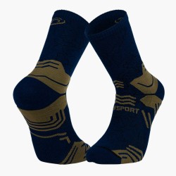 BV Sport - Chaussettes Trek GR Haute Lyocell Bleu/Kaki