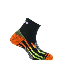 Thyo - Chaussettes Pudy Air Run Silver Noir/Vert