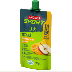 Andros Sport - Gourde Mix salée Pomme Butternut Curcuma 120G