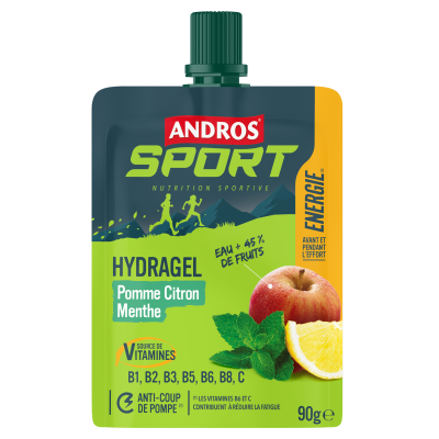 Andros -  Gourde Hydragel Pomme Citron Menthe