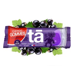 Tā Energy - Gommes Cassis Caféiné – Glucides + électrolytes + caféine