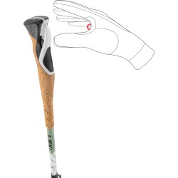 Leki - Cross Trail Carbon – Bâton rando/trail réglable 100–135