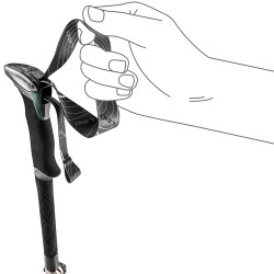 Leki - Makalu FX Carbon, bâton randonnée carbone pliable