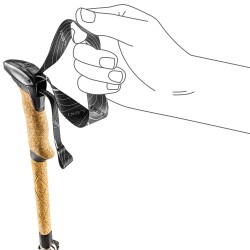 Leki - Makalu FX Carbon Compact, bâton randonnée carbone pliable