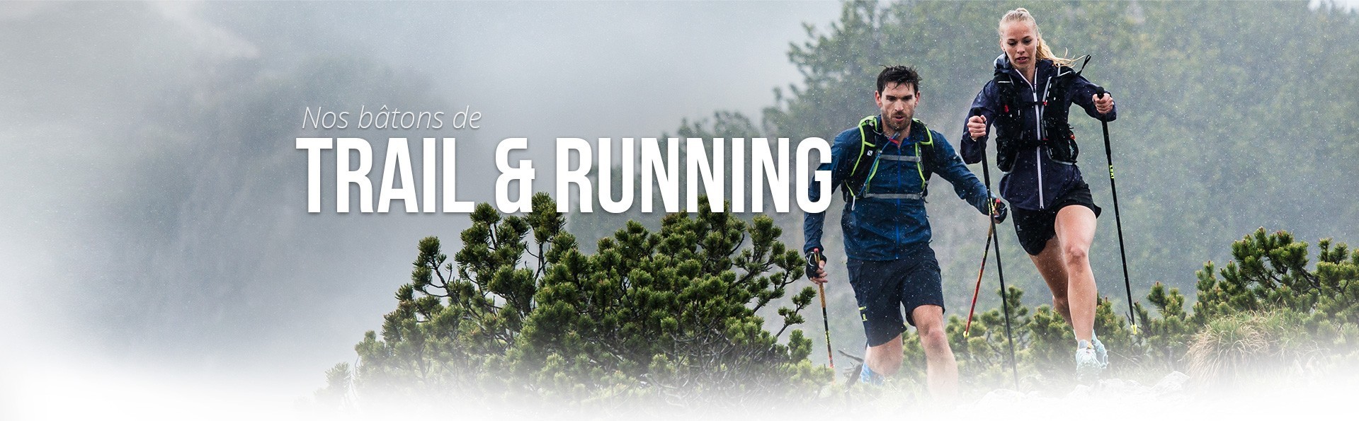 Bâton de Trail et Running incurvés N&W Curve
